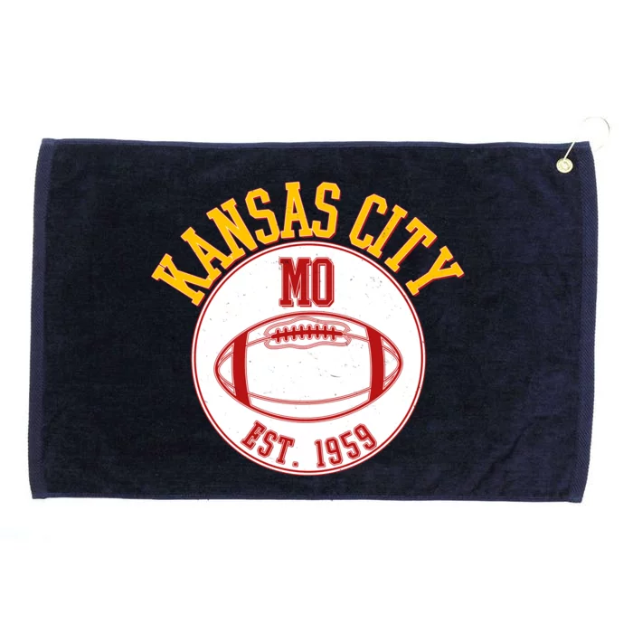 Kansas City MO KC Football EST 1959 Emblem Grommeted Golf Towel