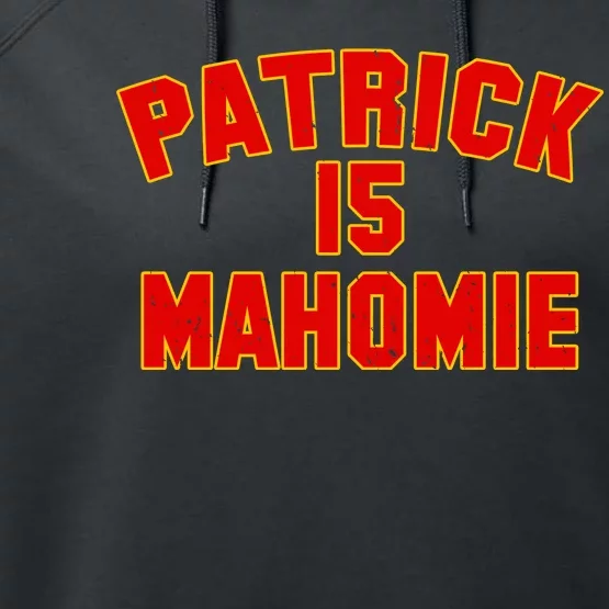 Kansas City Patrick is Mahomie 15 Performance Fleece Hoodie