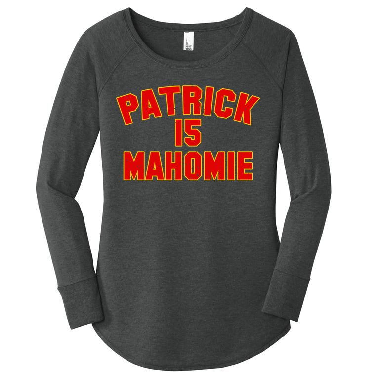Kansas City Patrick is Mahomie 15 Women’s Perfect Tri Tunic Long Sleeve Shirt