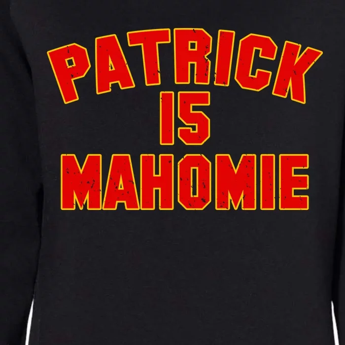 Kansas City Patrick is Mahomie 15 Womens California Wash Sweatshirt