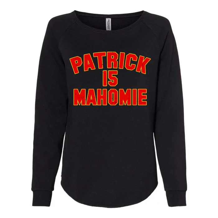 Kansas City Patrick is Mahomie 15 Womens California Wash Sweatshirt