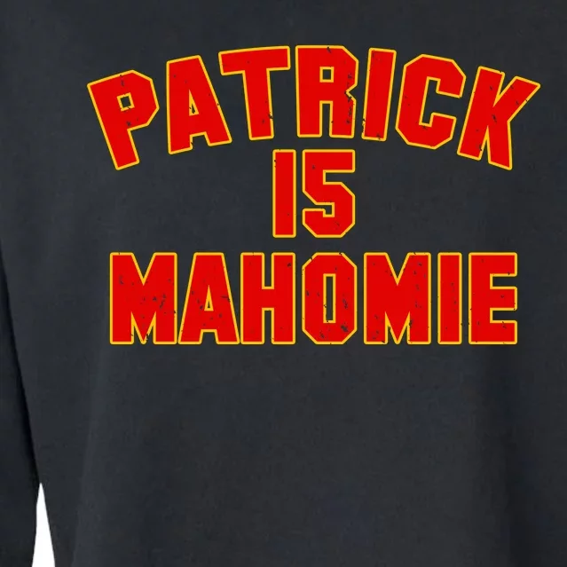 Kansas City Patrick is Mahomie 15 Cropped Pullover Crew