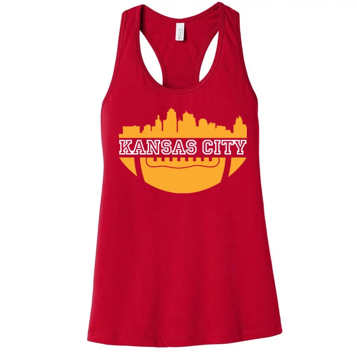 Kansas City Skyline Football Women's Racerback Tank