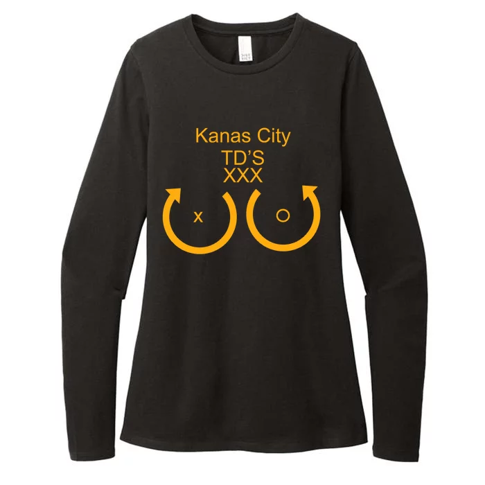 Kansas City TD'S XXX KC Football Fan Womens CVC Long Sleeve Shirt