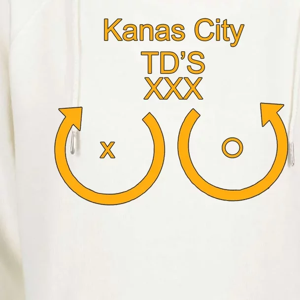 Kansas City TD'S XXX KC Football Fan Womens Funnel Neck Pullover Hood