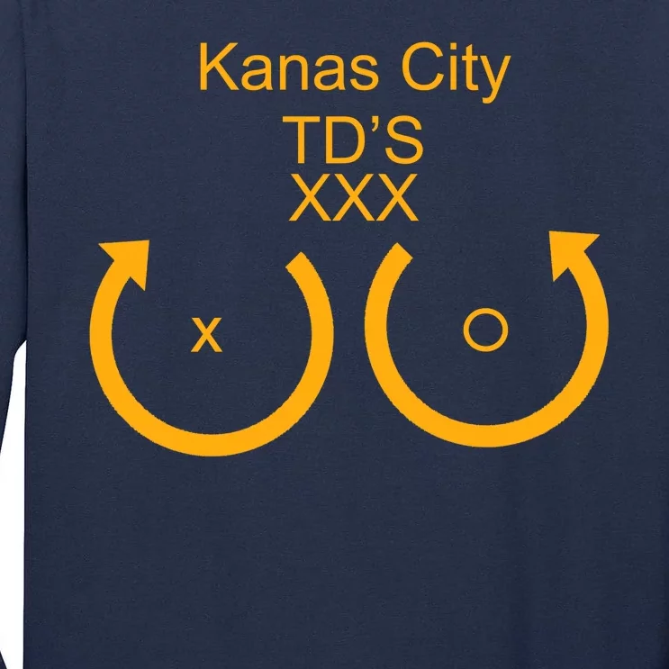 Kansas City TD'S XXX KC Football Fan Tall Long Sleeve T-Shirt