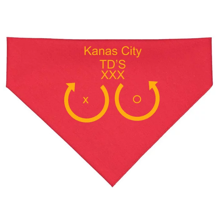 Kansas City TD'S XXX KC Football Fan USA-Made Doggie Bandana