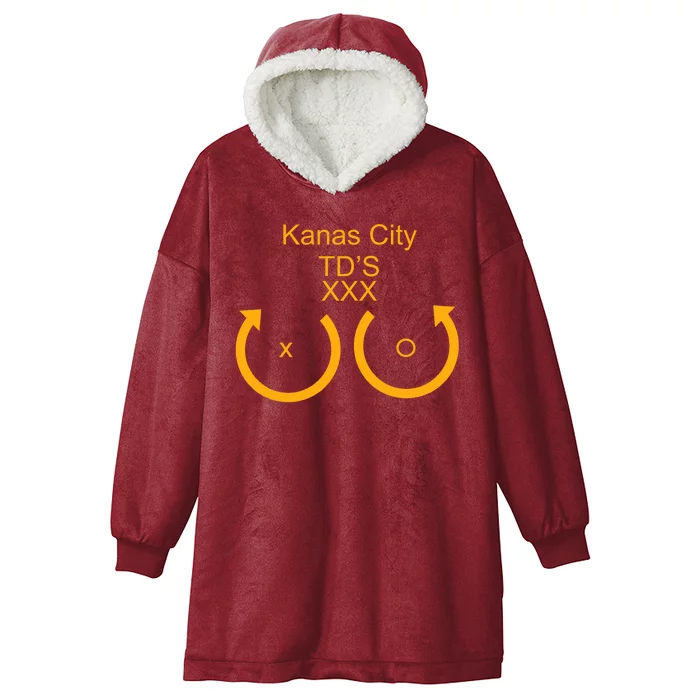 Kansas City TD'S XXX KC Football Fan Hooded Wearable Blanket