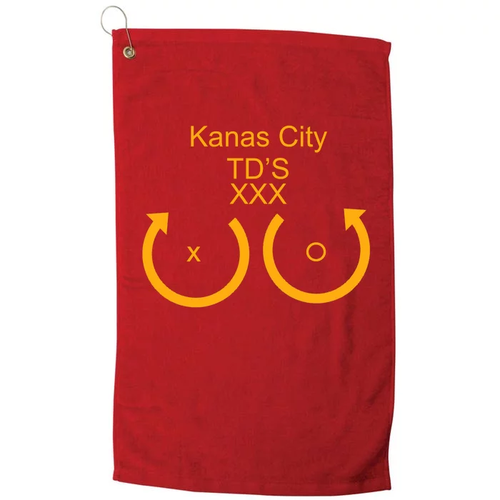 Kansas City TD'S XXX KC Football Fan Platinum Collection Golf Towel