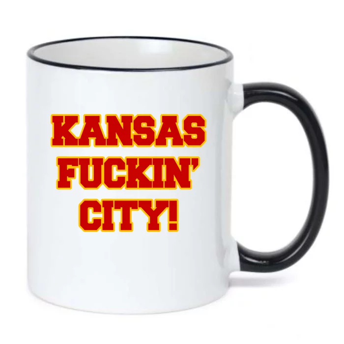 Kansas Fuckin City Black Color Changing Mug