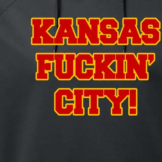 Kansas Fuckin City Performance Fleece Hoodie