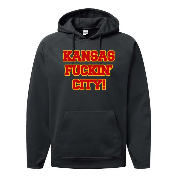 Kansas Fuckin City Performance Fleece Hoodie