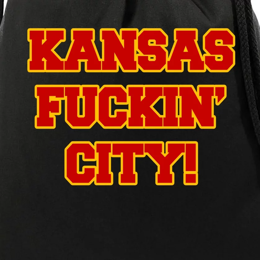 Kansas Fuckin City Drawstring Bag