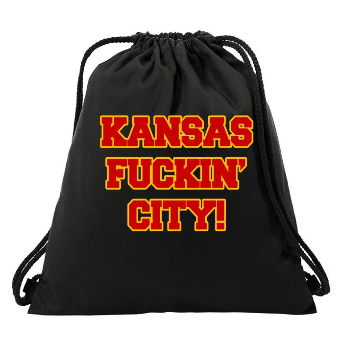 Kansas Fuckin City Drawstring Bag