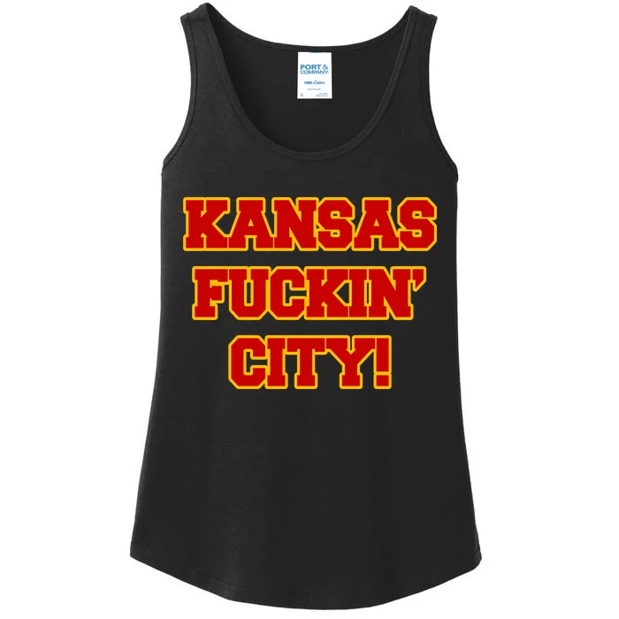 Kansas Fuckin City Ladies Essential Tank