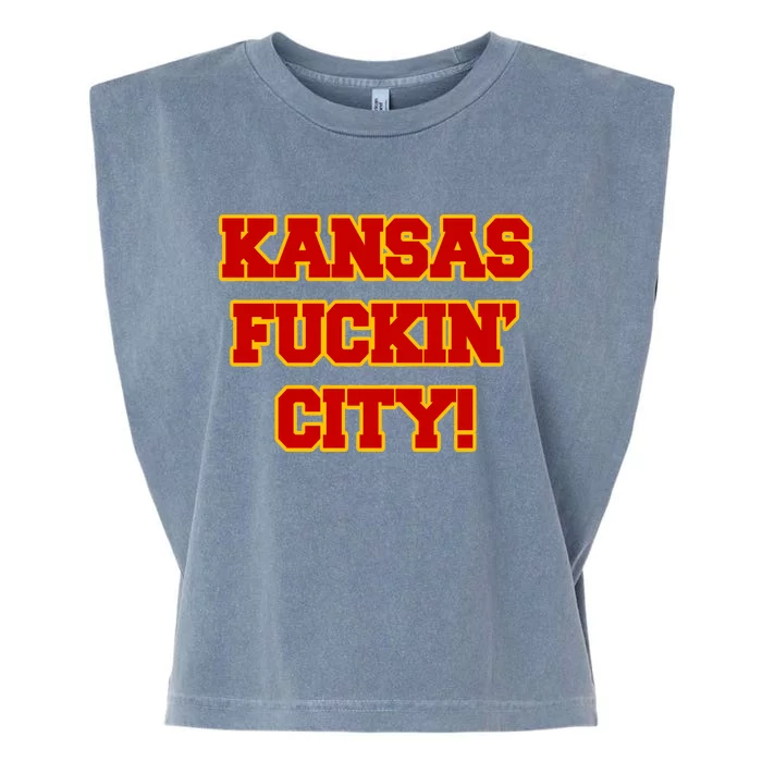 Kansas Fuckin City Garment-Dyed Women's Muscle Tee