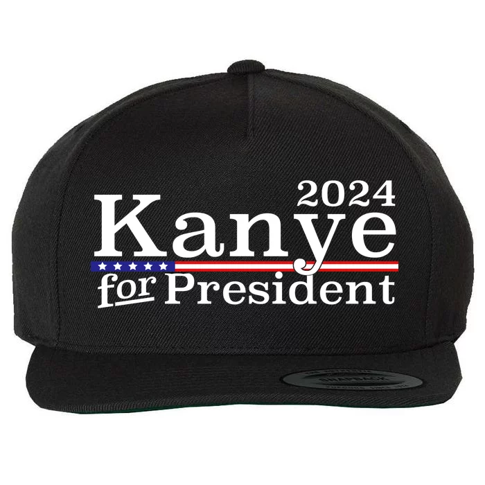 Kanye 2024 For President Wool Snapback Cap