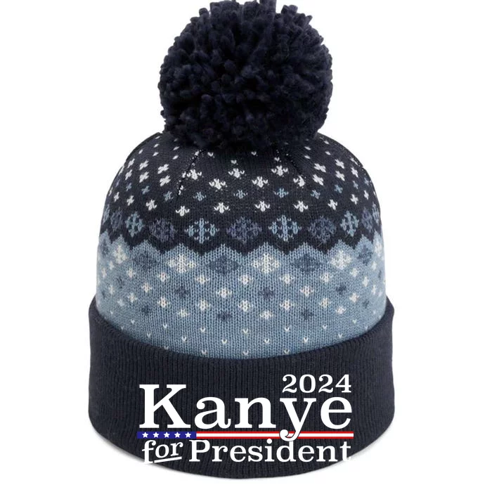 Kanye 2024 For President The Baniff Cuffed Pom Beanie