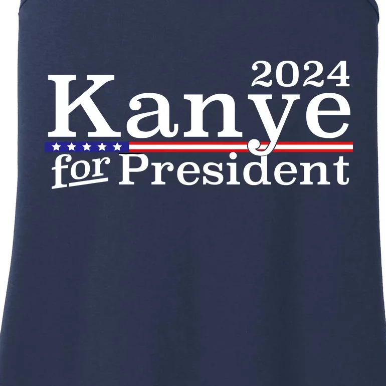 Kanye 2024 For President Ladies Essential Tank