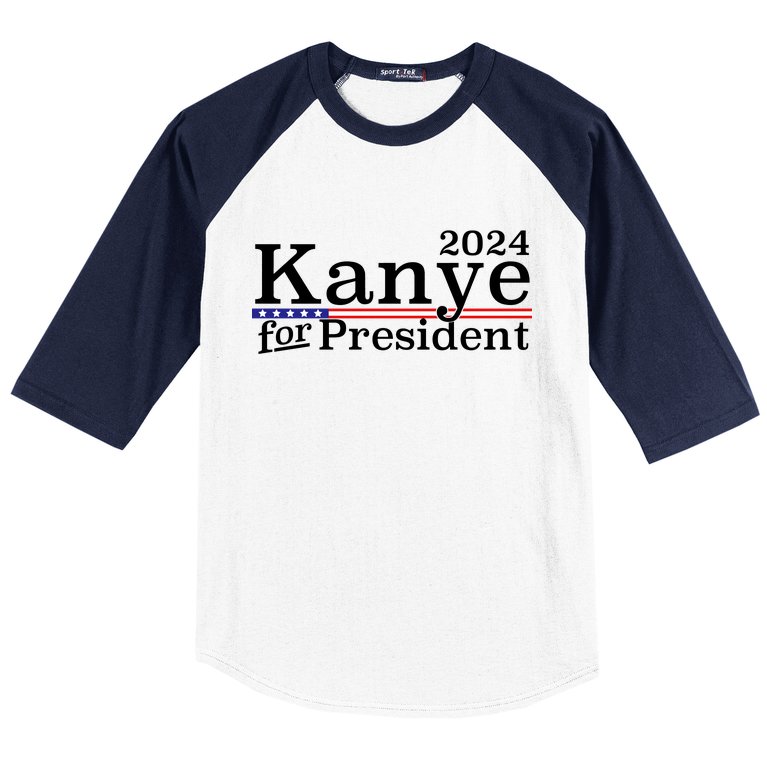 Kanye 2024 For President Baseball Sleeve Shirt