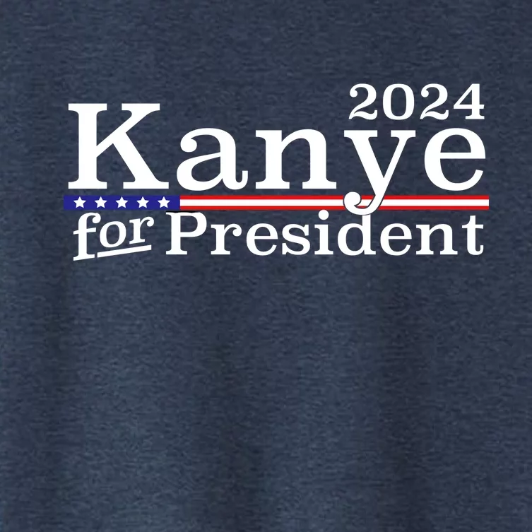 Kanye 2024 For President Women's Crop Top Tee