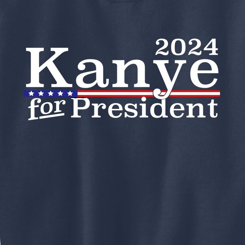 Kanye 2024 For President Kids Sweatshirt