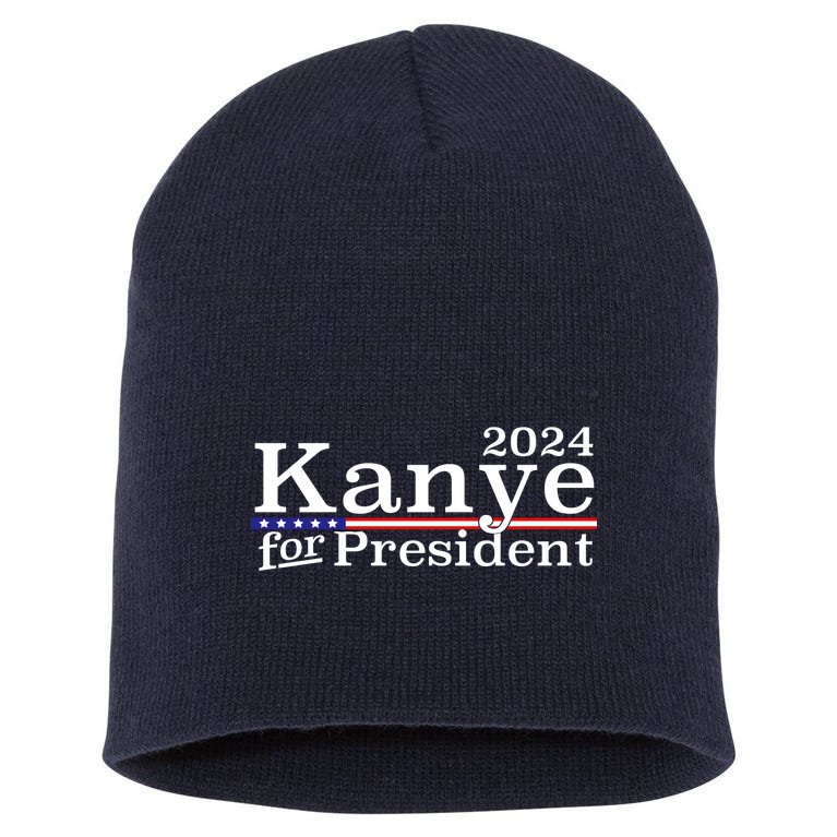 Kanye 2024 For President Short Acrylic Beanie