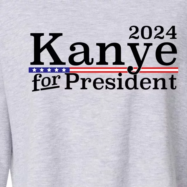Kanye 2024 For President Cropped Pullover Crew