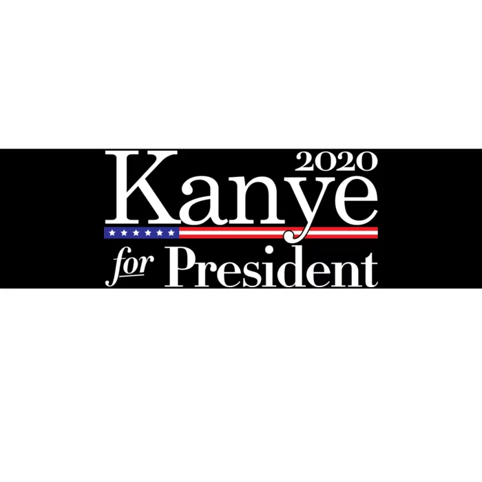 Kanye For President 2020 Bumper Sticker