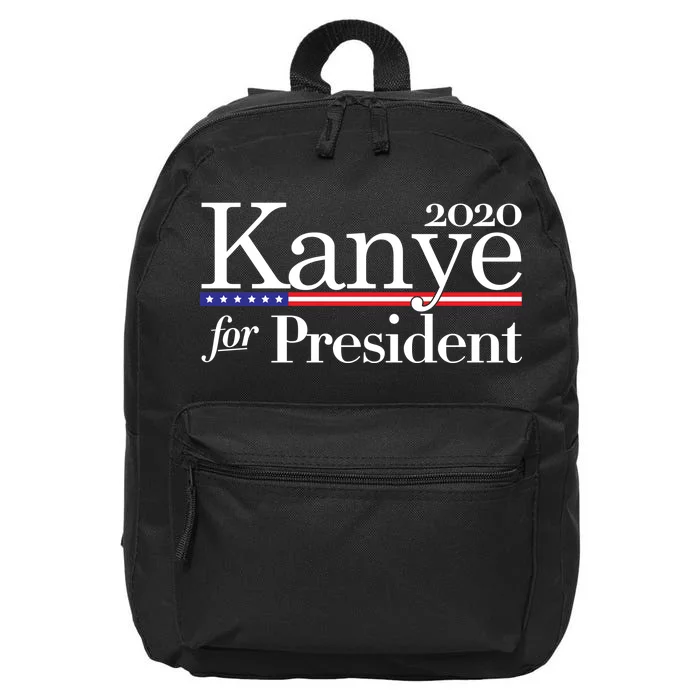 Kanye For President 2020 16 in Basic Backpack