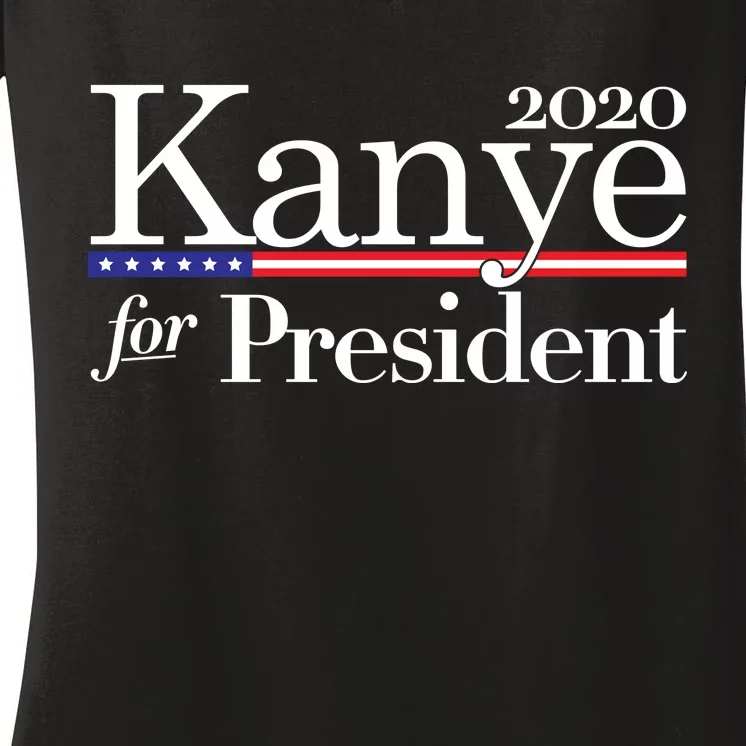 Kanye For President 2020 Women's V-Neck T-Shirt