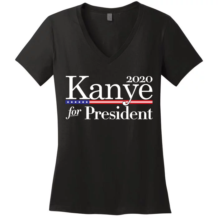 Kanye For President 2020 Women's V-Neck T-Shirt