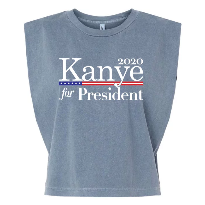 Kanye For President 2020 Garment-Dyed Women's Muscle Tee