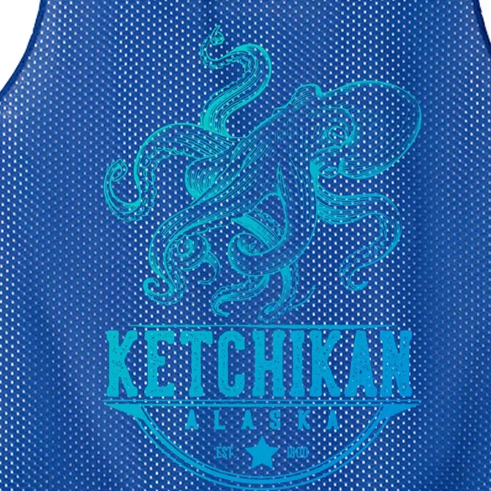 Ketchikan Alaska Octopus Vacation And Cruise Gift Mesh Reversible Basketball Jersey Tank