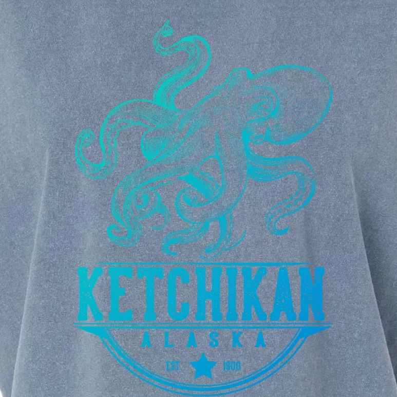 Ketchikan Alaska Octopus Vacation And Cruise Gift Garment-Dyed Women's Muscle Tee