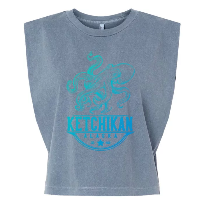 Ketchikan Alaska Octopus Vacation And Cruise Gift Garment-Dyed Women's Muscle Tee