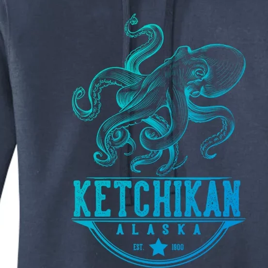 Ketchikan Alaska Octopus Vacation And Cruise Gift Women's Pullover Hoodie