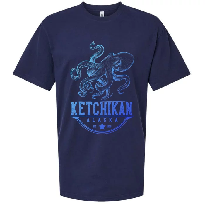 Ketchikan Alaska Octopus Vacation And Cruise Gift Sueded Cloud Jersey T-Shirt