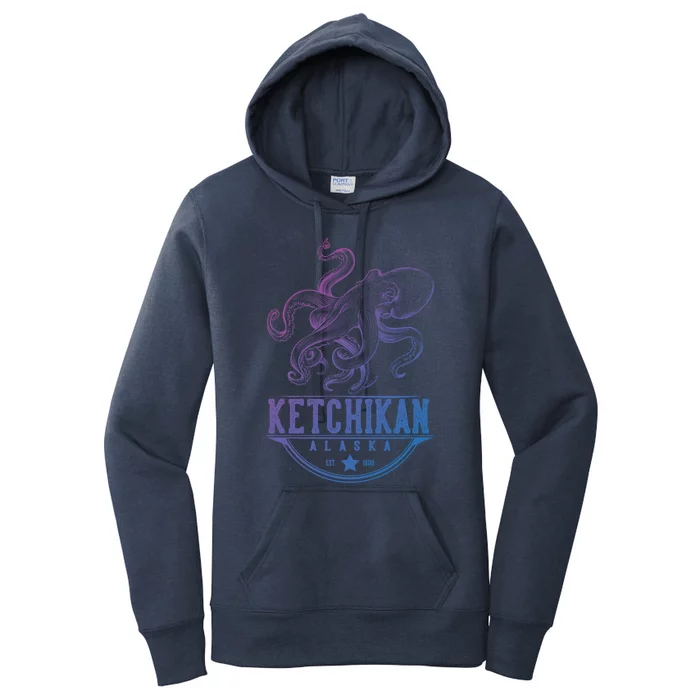 Ketchikan Alaska Octopus Vacation And Cruise Gift Women's Pullover Hoodie