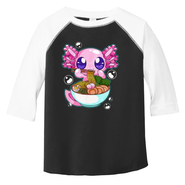 Kawaii Axolotl Ramen Noodles Japanese Anime Axolotl Kids Toddler Fine Jersey T-Shirt