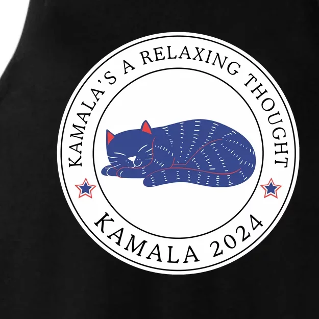 KamalaS A Relaxing Thought Kamala 2024 Ladies Tri-Blend Wicking Tank