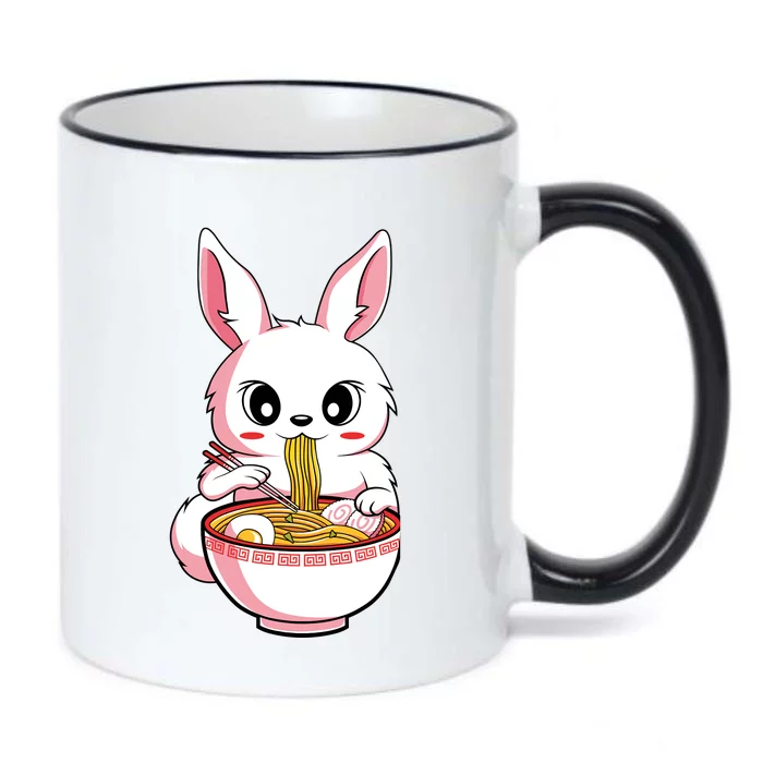 Kawaii Anime Ra Bunny Japanese Noodles Rabbit Lover Gift Black Color Changing Mug