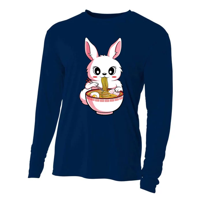 Kawaii Anime Ra Bunny Japanese Noodles Rabbit Lover Gift Cooling Performance Long Sleeve Crew