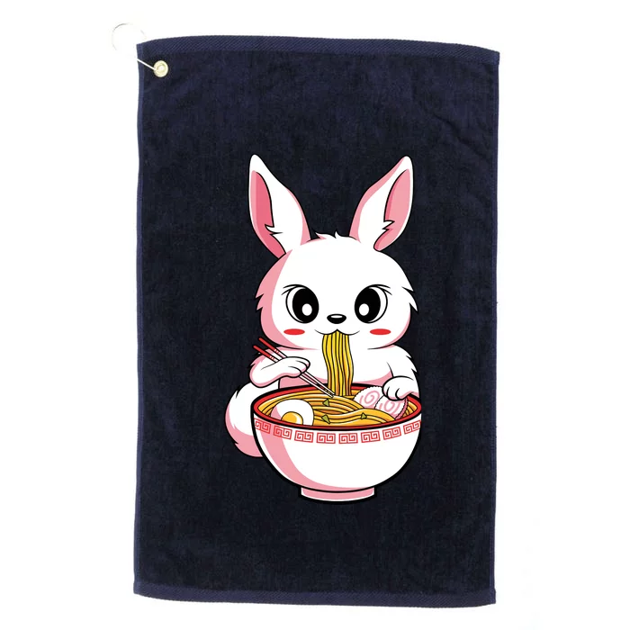 Kawaii Anime Ra Bunny Japanese Noodles Rabbit Lover Gift Platinum Collection Golf Towel