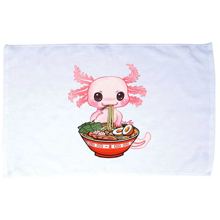 kawaii axolotl ra noodles japanese anime otaku nu goth Microfiber Hand Towel