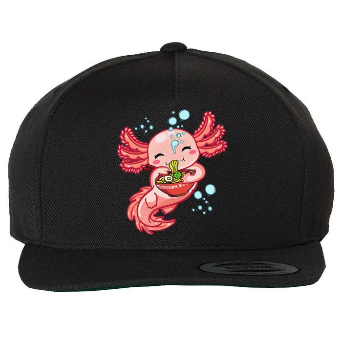 Kawaii Axolotl Ra Teen Girls  Japanese Anime Lover Wool Snapback Cap