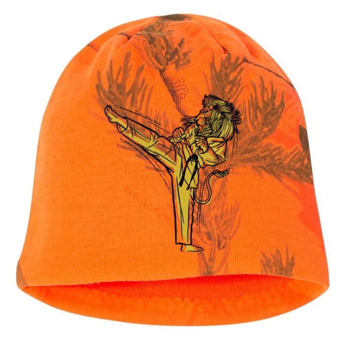 Karate Lion Kick Kati - Camo Knit Beanie