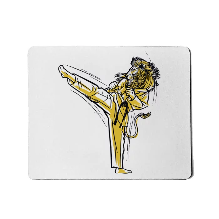 Karate Lion Kick Mousepad