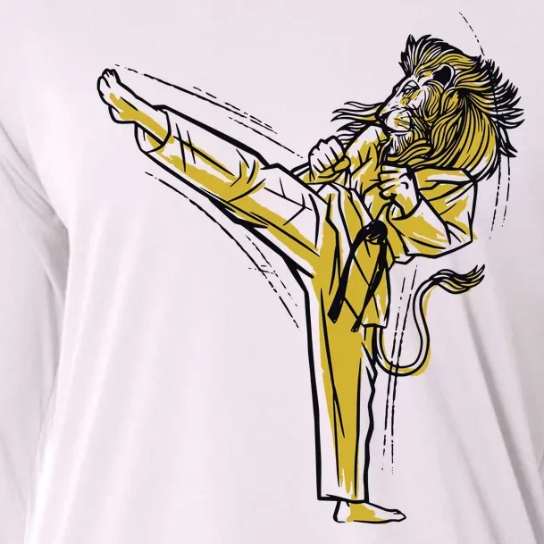 Karate Lion Kick Cooling Performance Long Sleeve Crew