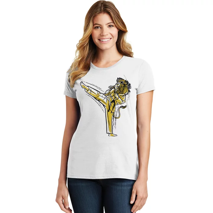 Karate Lion Kick Women's T-Shirt